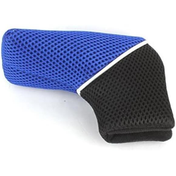 Golf Blade Putter Head Cover Black Orange/Blue Mesh for Scotty Ping Callaway - Picture 7 of 7
